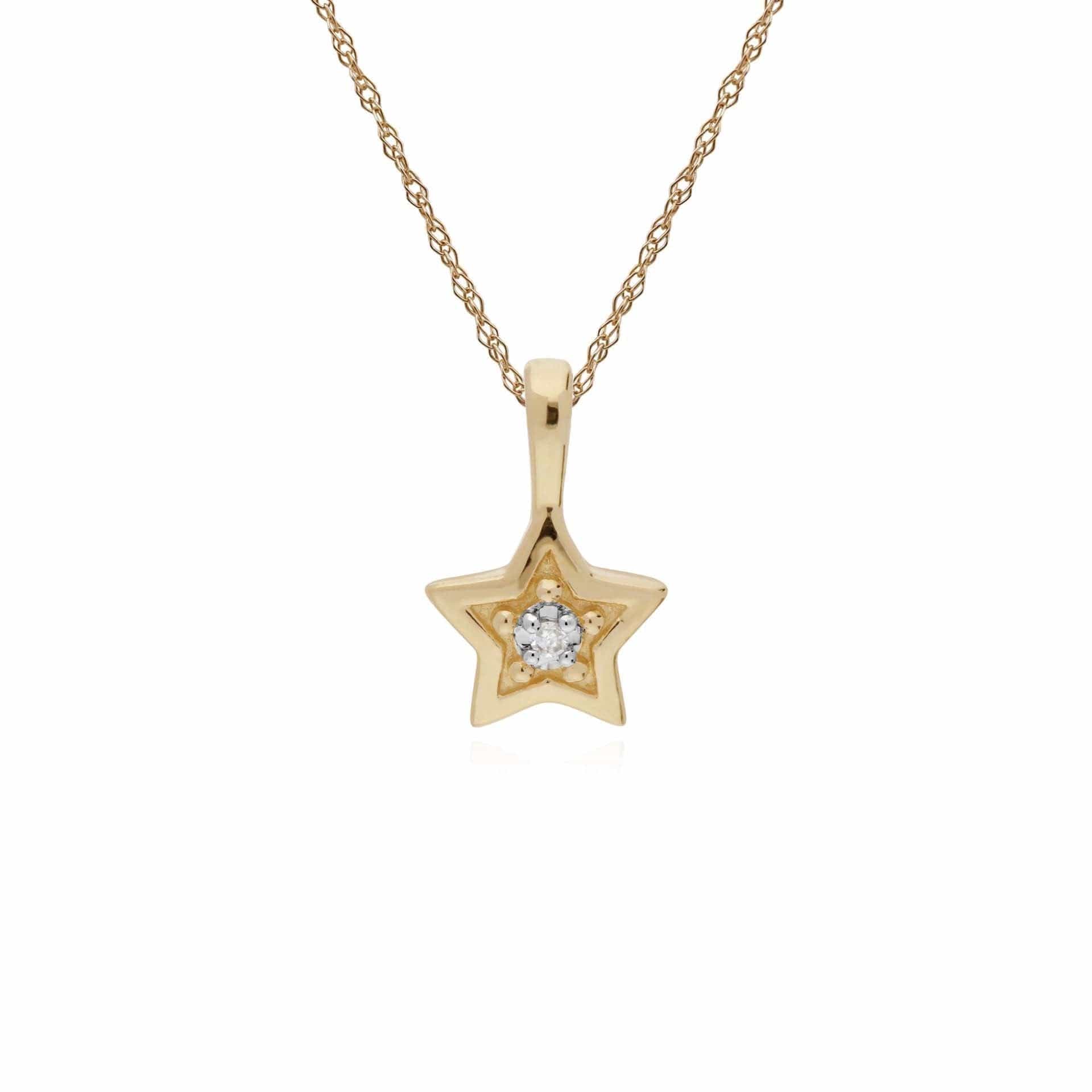 Classic Diamond Star Pendant Image 1