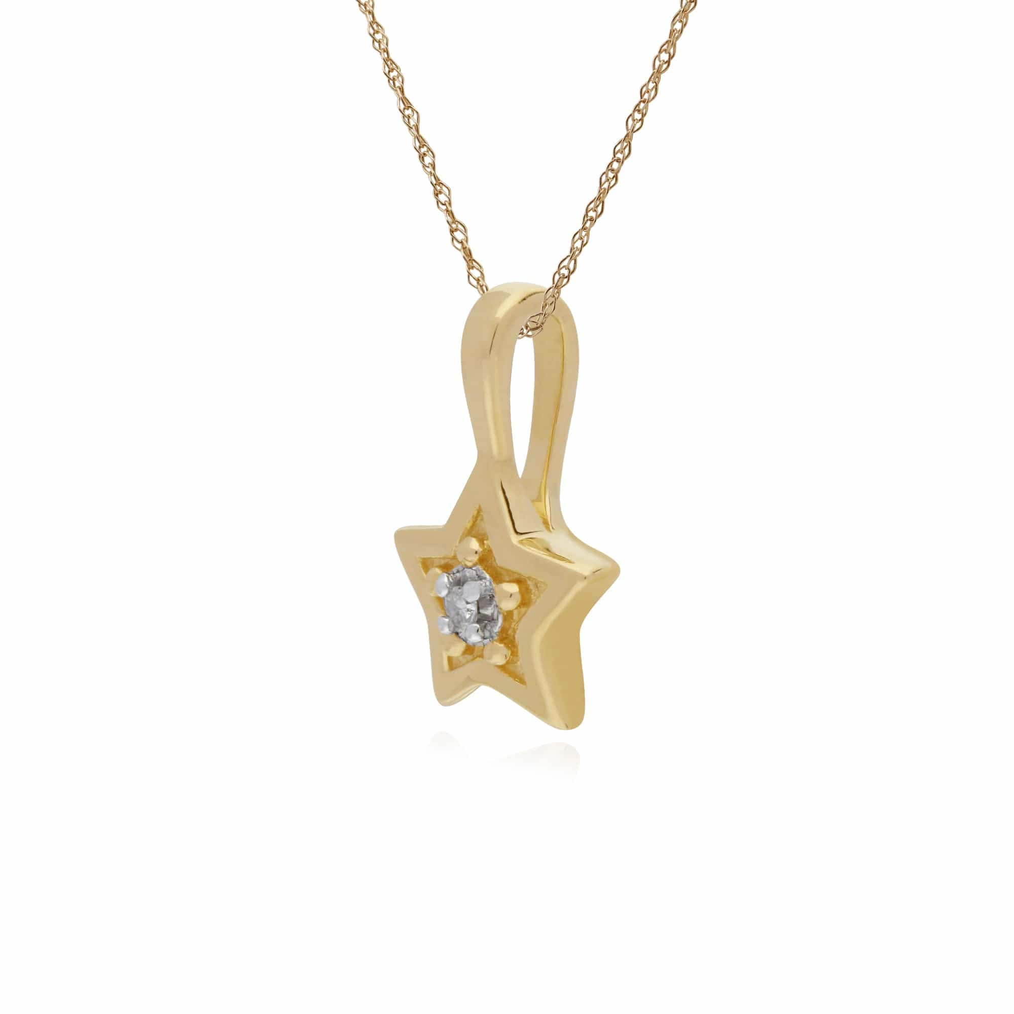 Classic Diamond Star Pendant Image 2
