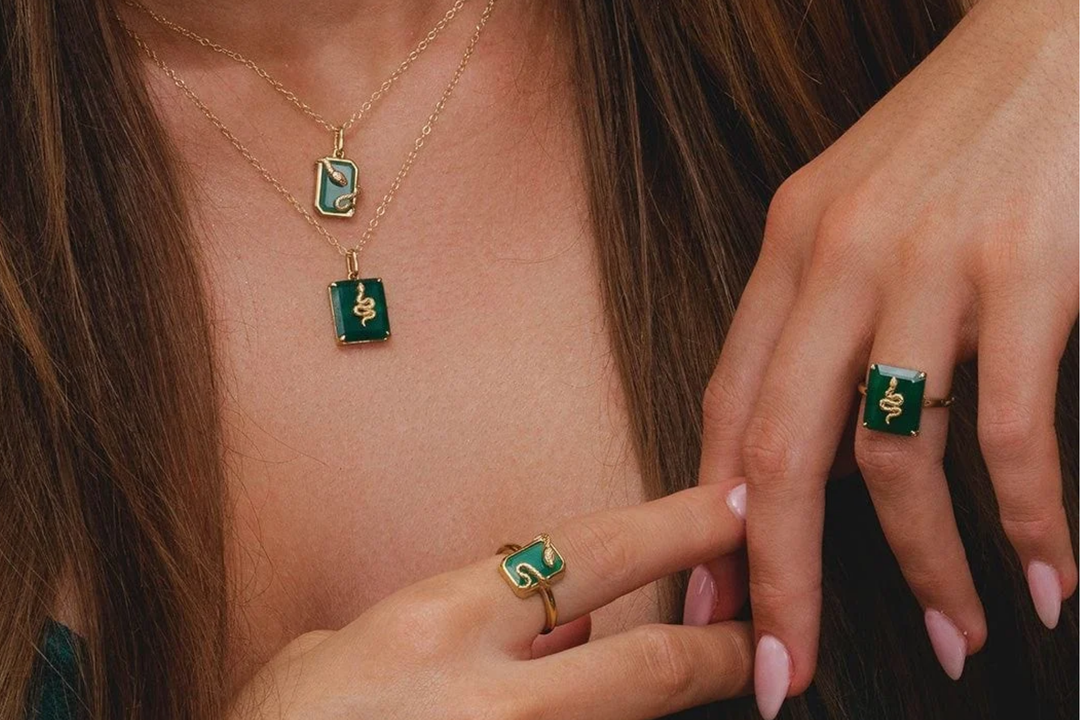 Green gemstone rings for nature lovers