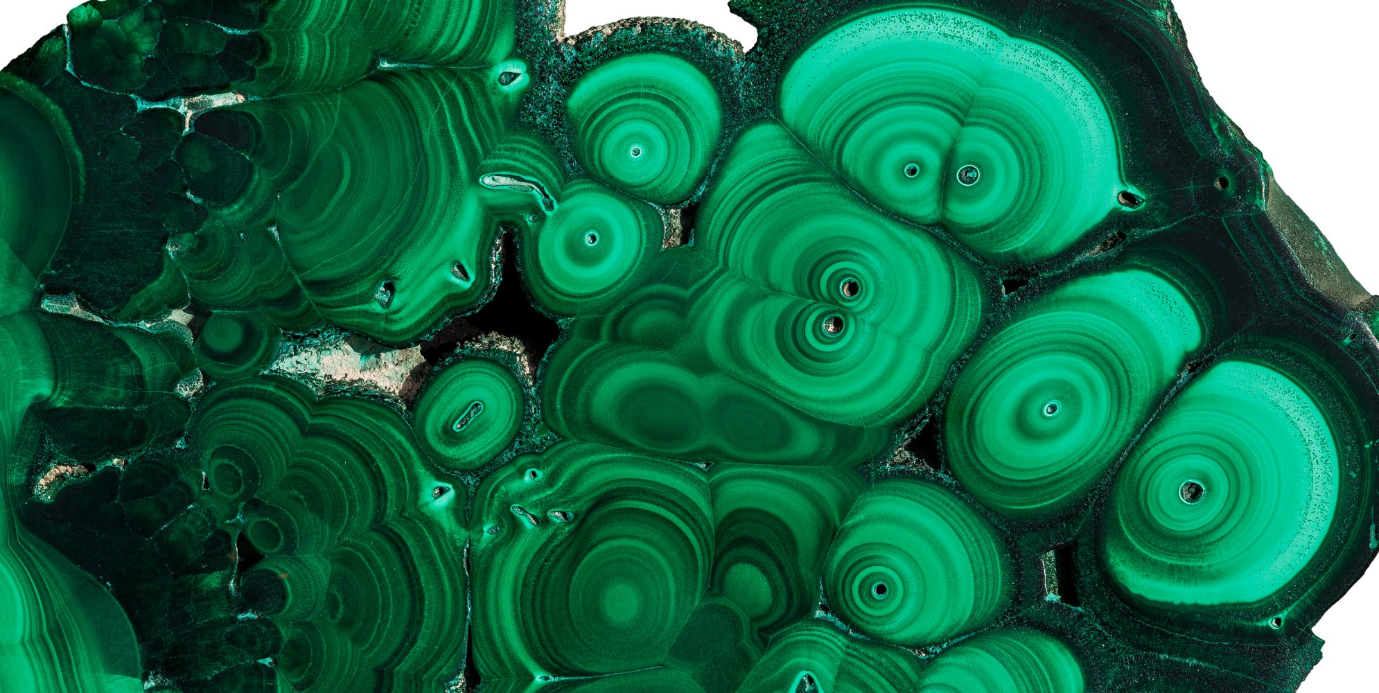 Malachite jewellery