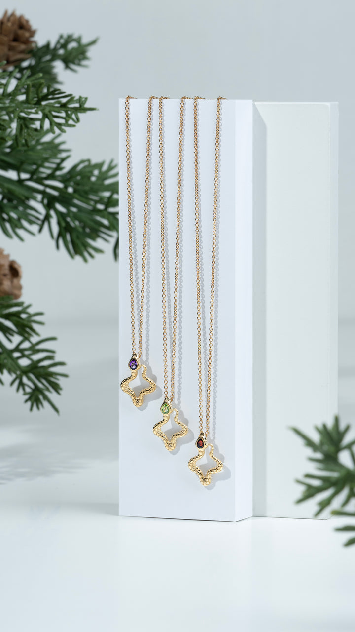 ECFEW™ Peridot-Halskette mit Schlangenanhänger aus vergoldetem Sterlingsilber