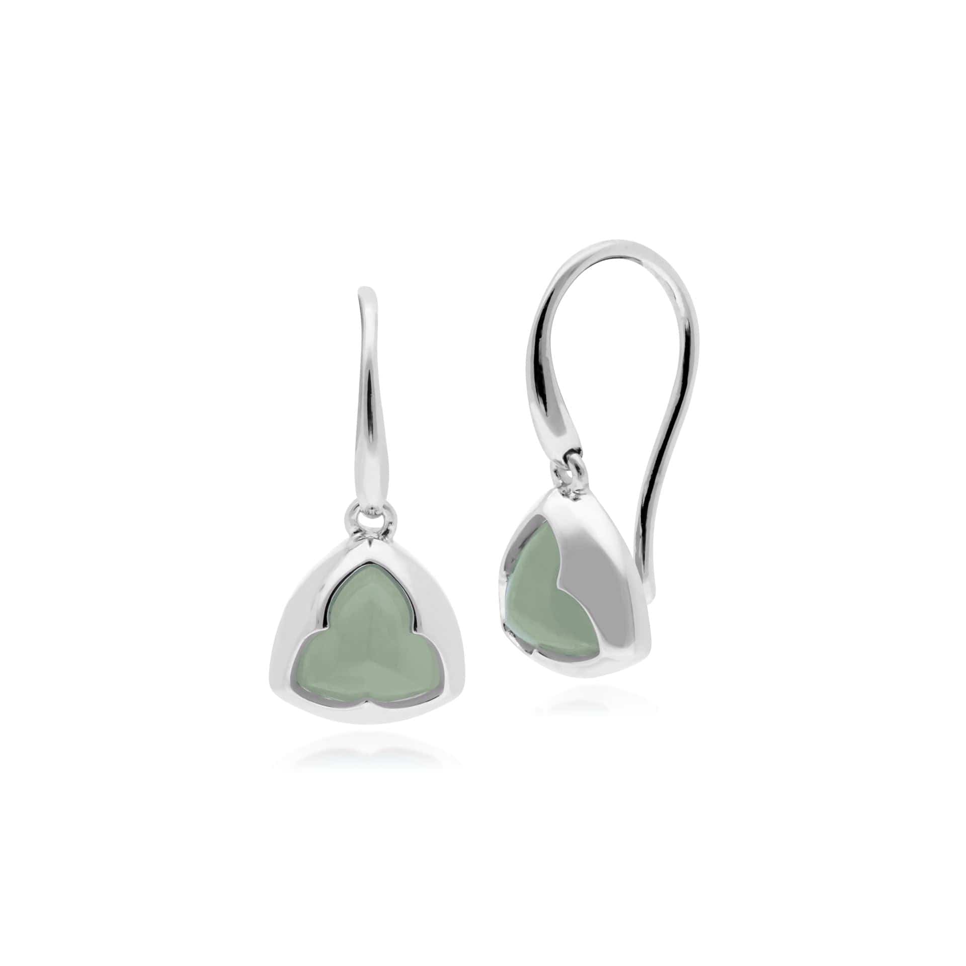 270E023503925 Gemondo Sterling Silver Prism Sugarloaf Jade Drop Earrings 1