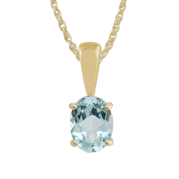 Classic Blue Topaz Pendant & Bracelet Set Image 3