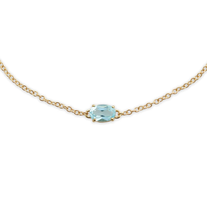 Classic Blue Topaz Pendant & Bracelet Set Image 2