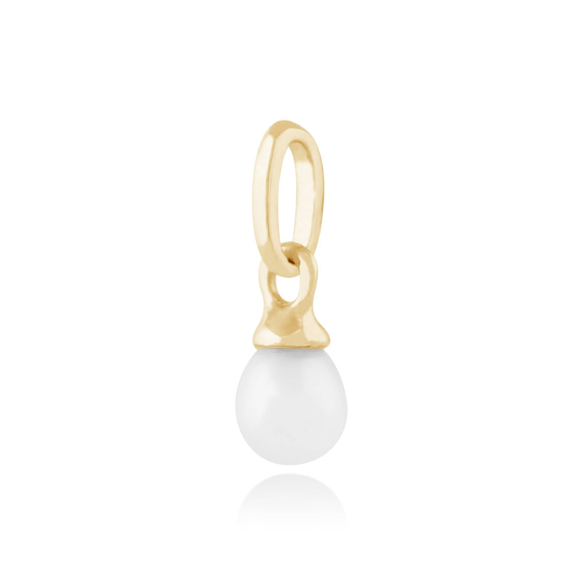 135P1515019 Classic Freshwater Pearl Pendant in 9ct Yellow Gold 2