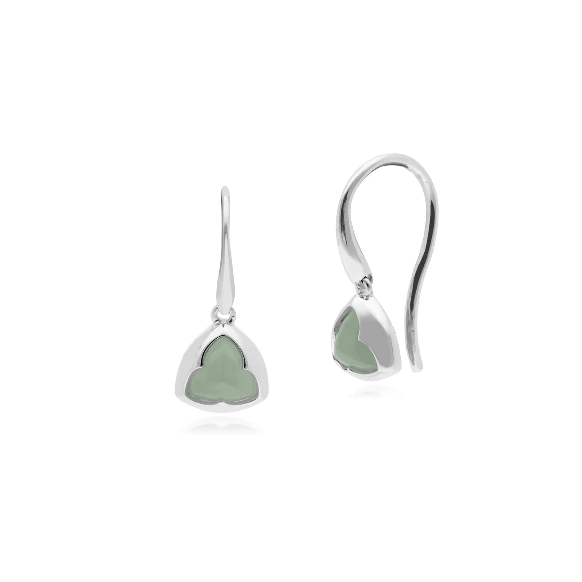 270E023503925SAM Gemondo Sterling Silver Prism Sugarloaf Jade Small Drop Earrings 1