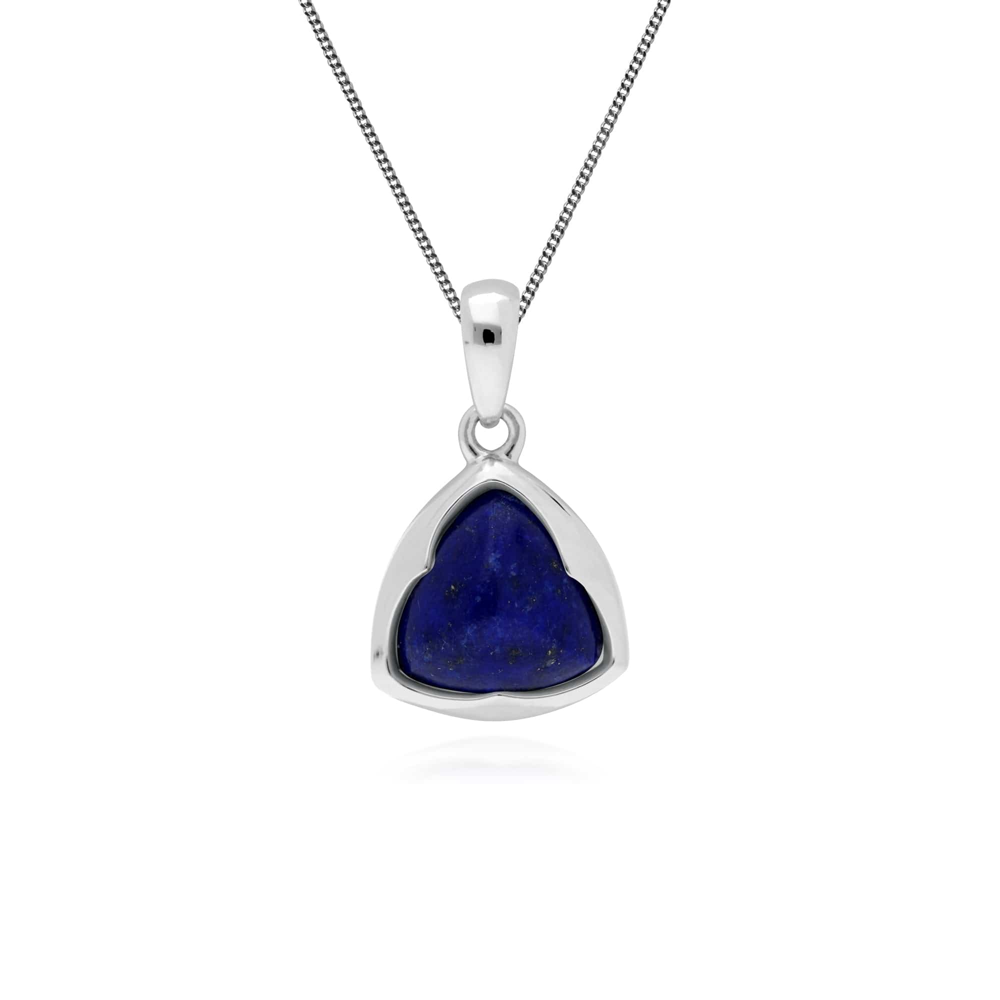 270P024702925 Gemondo Sterling Silver Prism Sugarloaf Lapis Lazuli Pendant on 45cm Chain 1