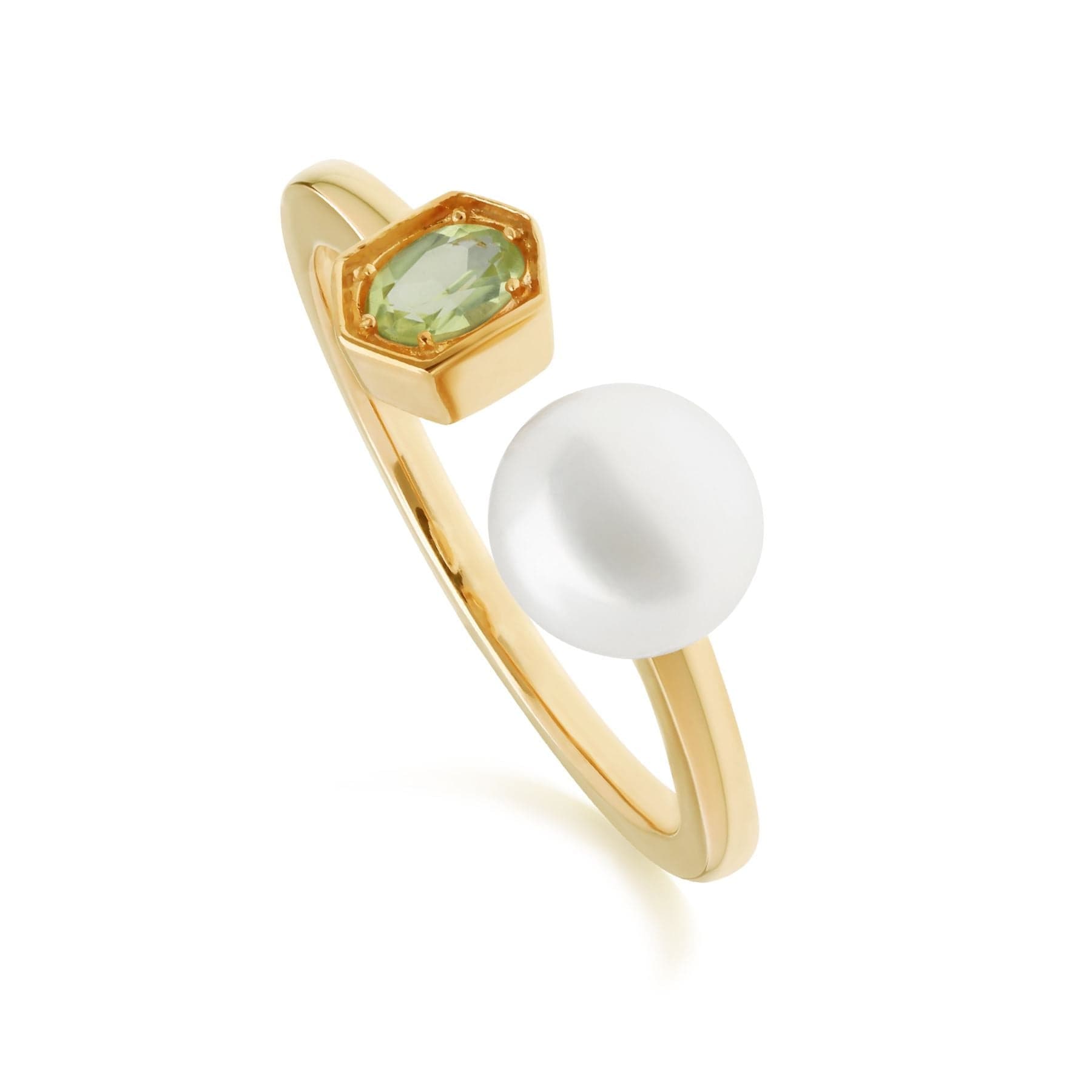 Inateannal Barocker Perlenring, Offen & Verstellbar – Großer Statement-Ring Mit Unregelmäßiger Perle In Silber/Optik