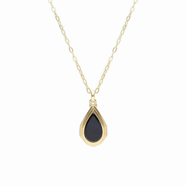 270N038402925 Bona Fide Pear Cut Black Onyx Locket In Sterling Silver 1