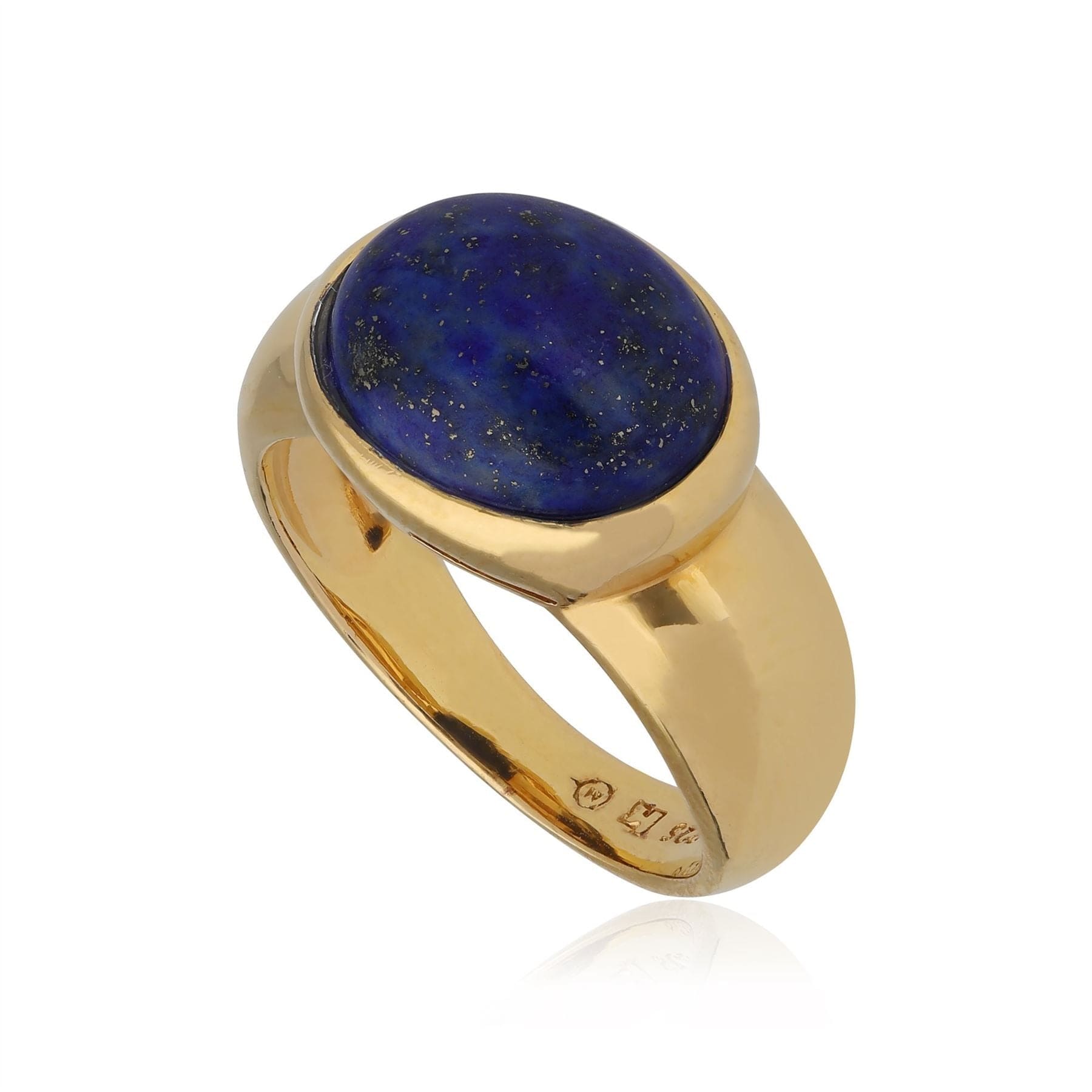 T0968R90E4 Kosmos Lapis Lazuli Cocktail Ring in Gold Plated Sterling Silver 1
