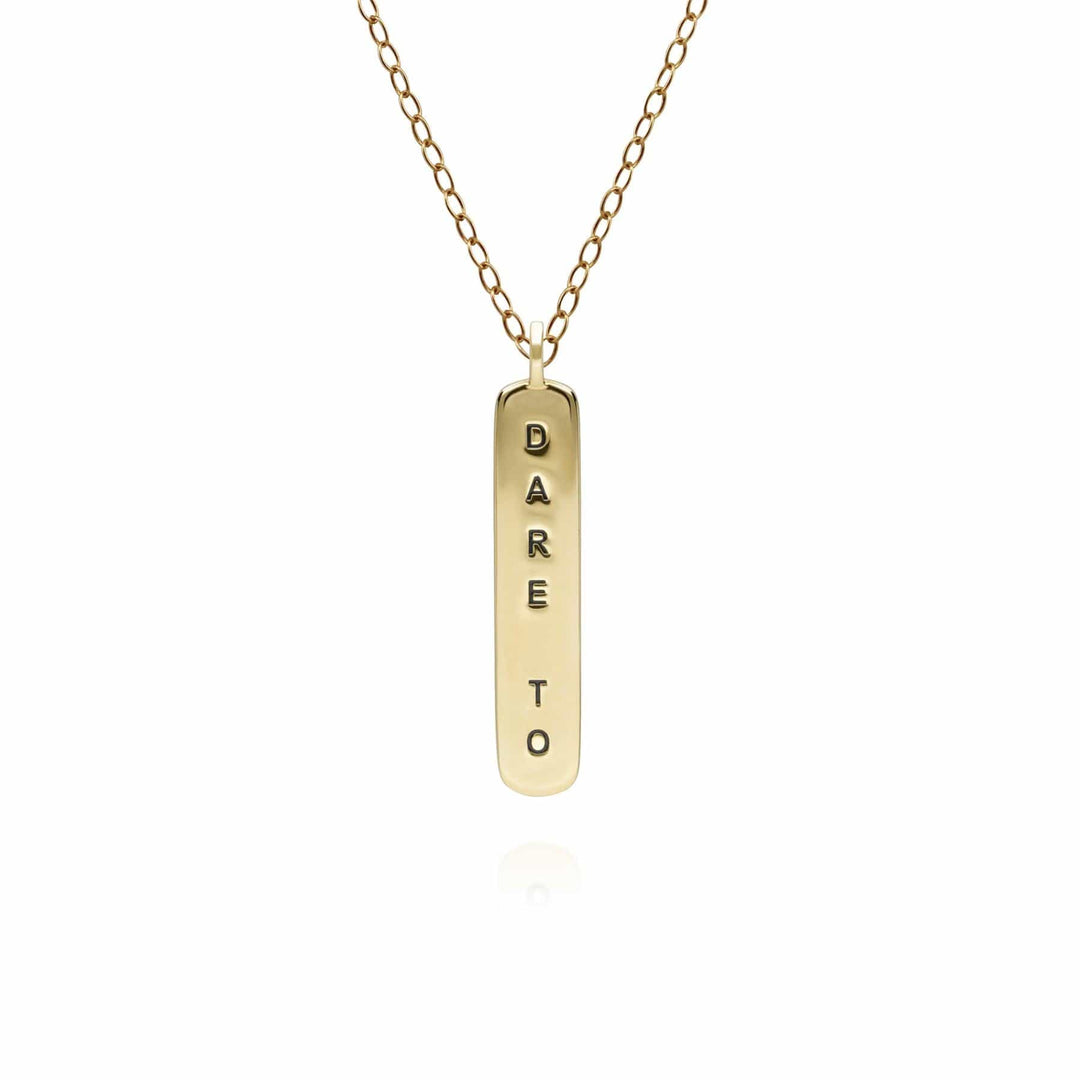 253P312301925 Coded Whispers 'Dare To' Acrostic Gemstone Pendant Necklace in Sterling Silver 4