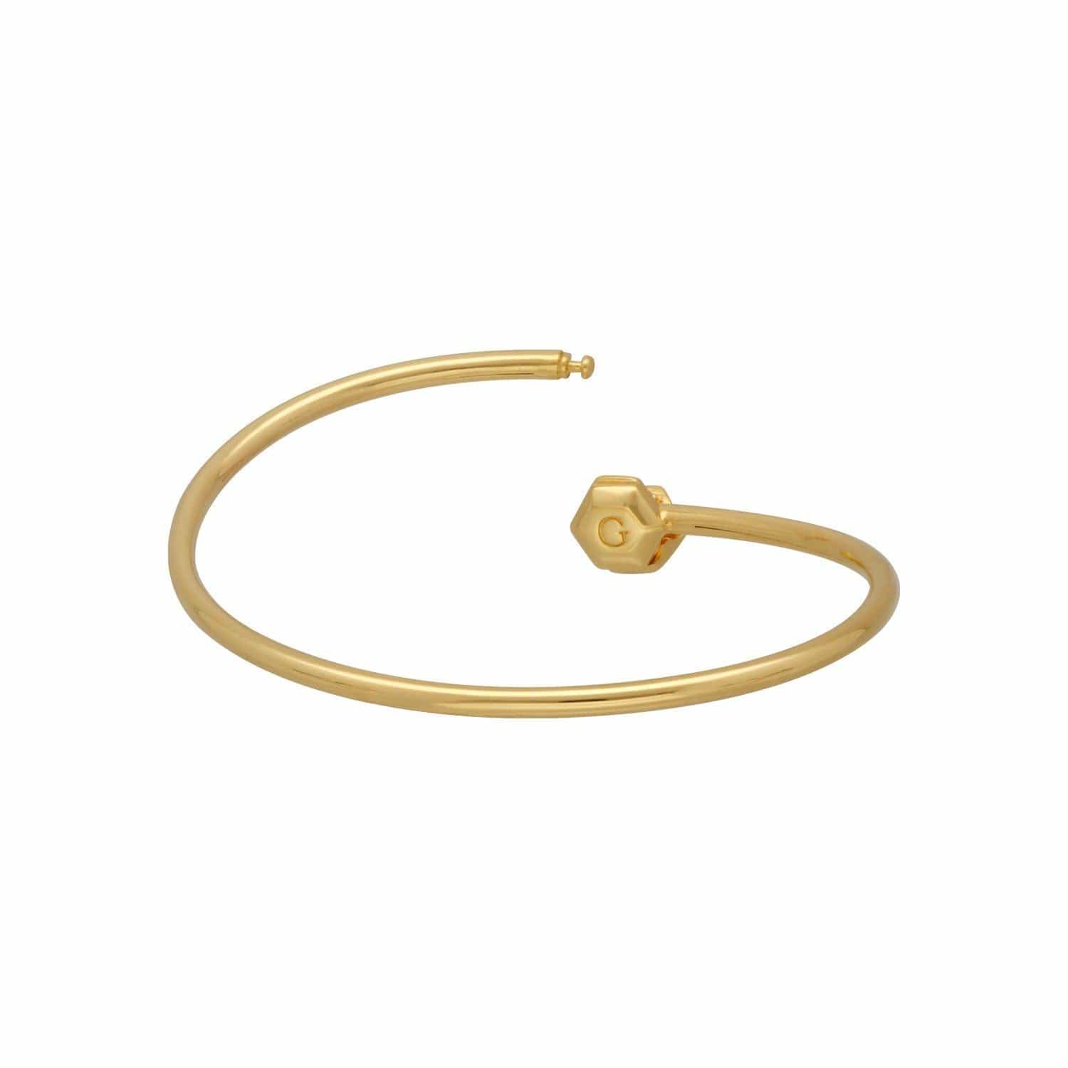 HS Achievement Bangle in gold plated sterling silver size medium 2