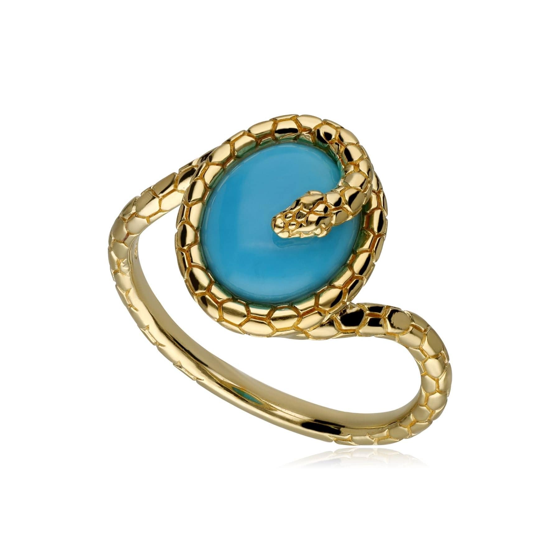 ECFEW™ Turquoise Winding Snake Ring